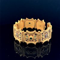 Bracelet Cianfrone Gioielli Woman in Gold Smeraldo 0.80 Ct BROR-51-198 - BROR-51-198